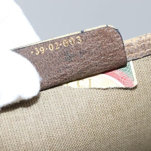 Gucci Sherry Beige Canvas Tote Bag (Pre-Owned) - Picture 6 of 16